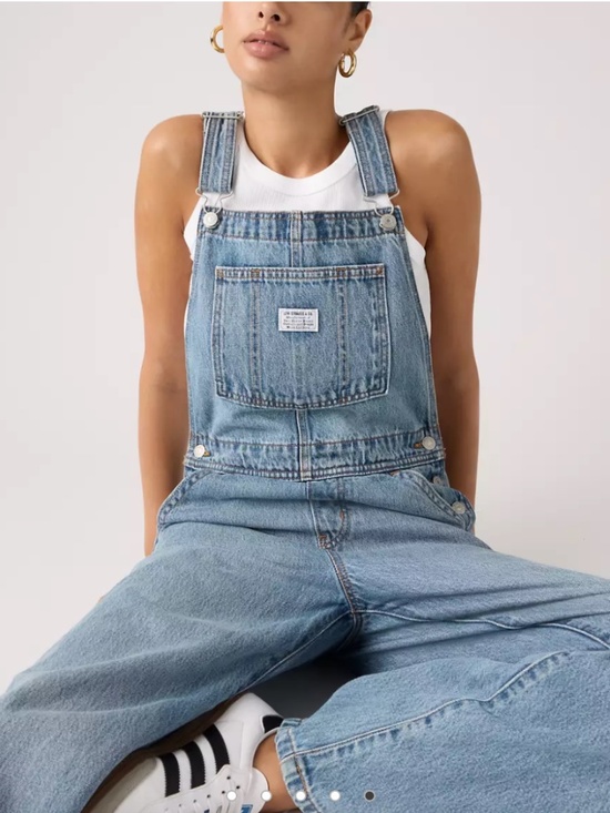 Levi's Denim - Levi's Full-Length Baggy Overalls - Size Small